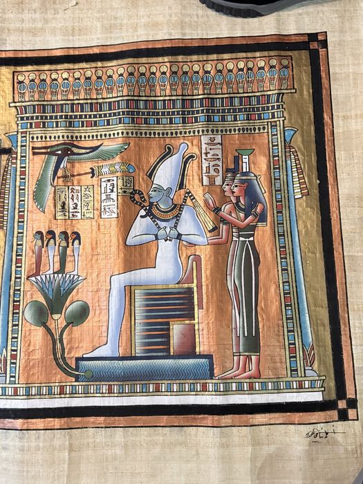 Papiro Egípcio Autêntico — “O Julgamento de Osíris”