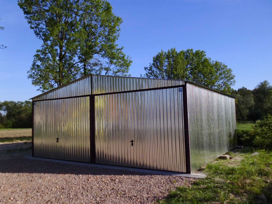 Garaż blaszany Blaszak 6x5 Ocynk