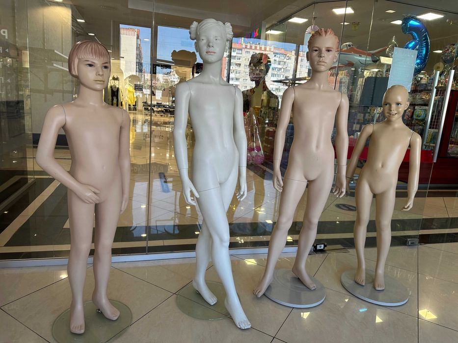 Манекени дитячі 116 см (2шт) і 134см (2шт)