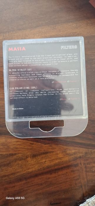 Filtr polaryzacyjny kołowy CPL fi58 mm Massa