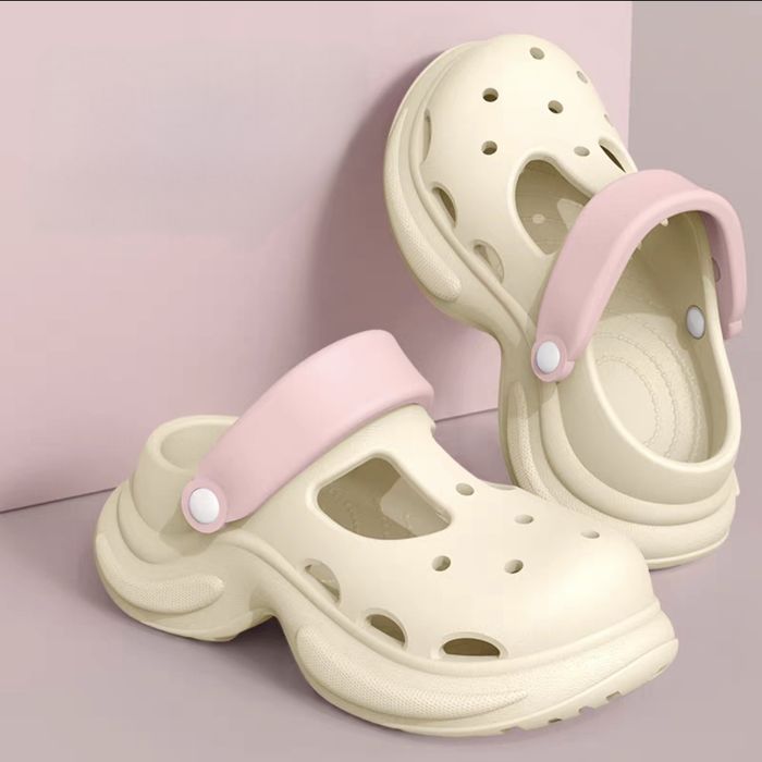 36 37 Новые тапочки резиновые шлепки кроксы на платформе