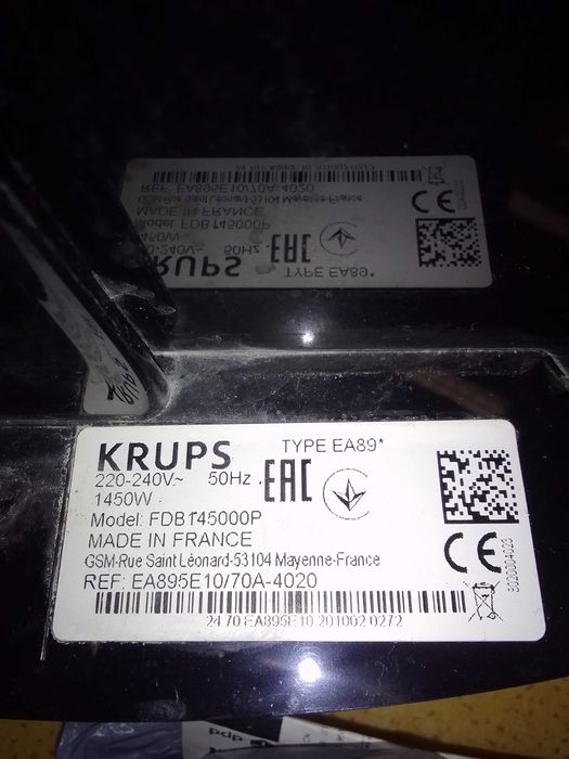 Ekspres ciśnieniowy KRUPS EA89 do poskładania