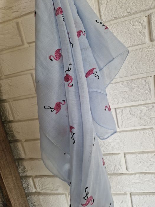 Chusta,  szalik,  apaszka duża flamingi