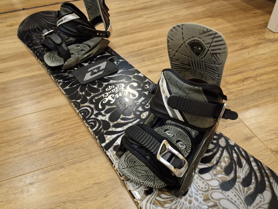 Snowboard i wiązania Elan