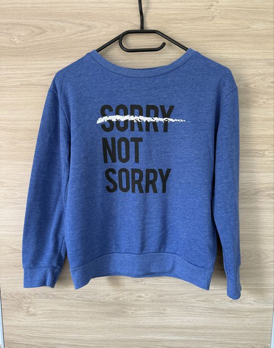 Bluza z napisem niebieska