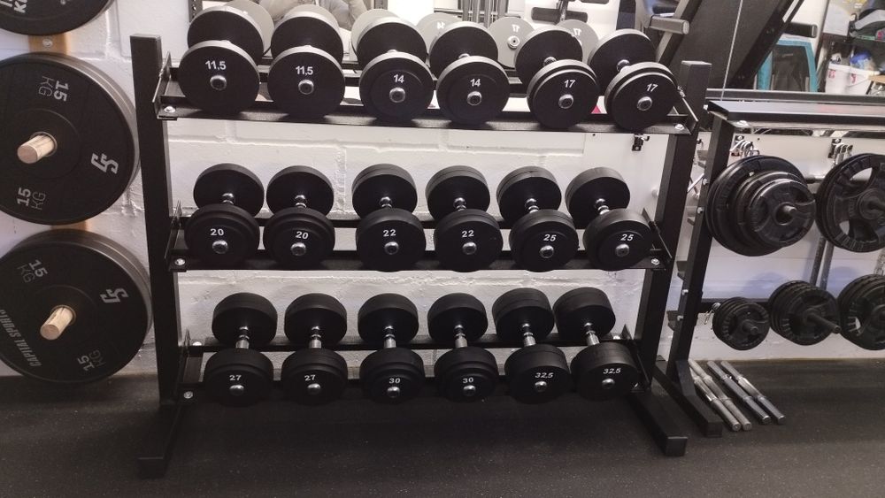 Zestaw hantli wraz z stojakiem  398 kg