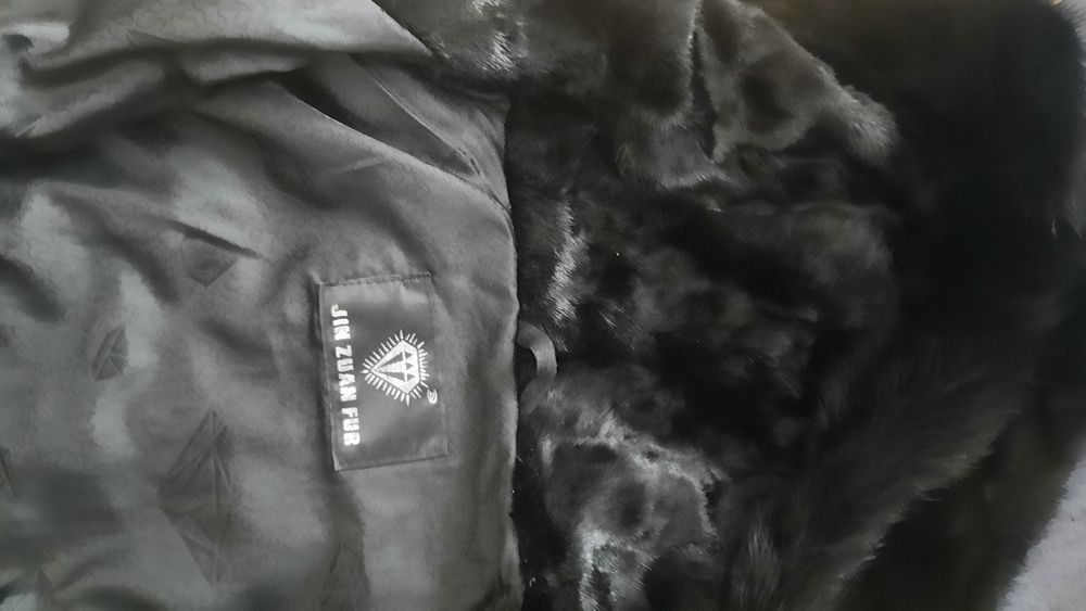 Норкова шуба з кусочків