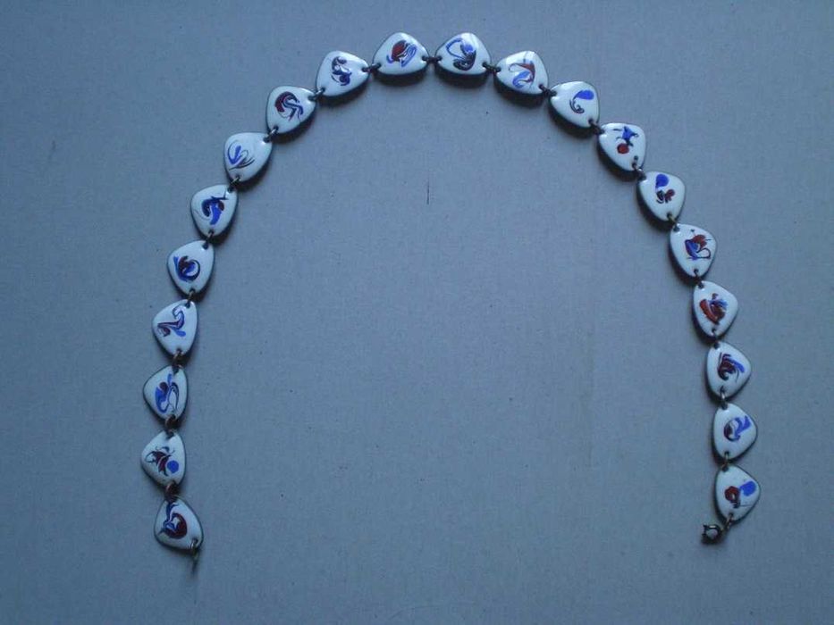 Старовинне кольє Японія 19 століття надзвичайно рідкісне гарячі емалі