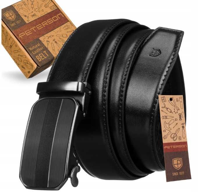 Peterson pasek czarny - mężczyzna PTN AB35-105 BLACK ttst97