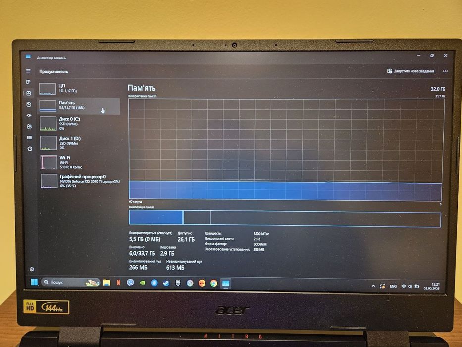 Ноутбук ігровий Acer Nitro 5 AN515-58 Obsidian Black