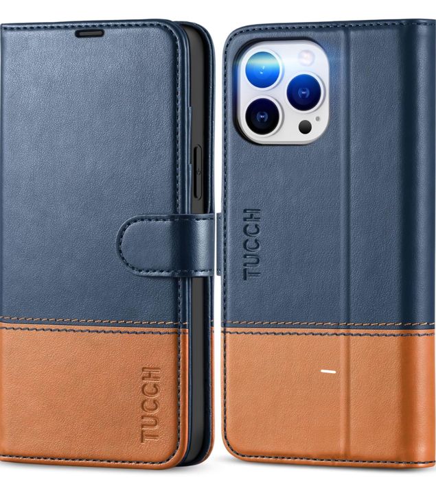 TUCCH Etui / Case do iPhone 13 Pro Max z kieszeniami na karty
