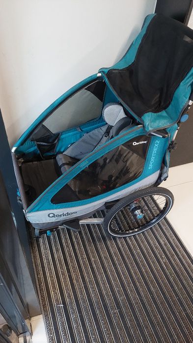 Queridoo Sportex 2 bdb 2w1: przyczepka rowerowa / podwojny wózek