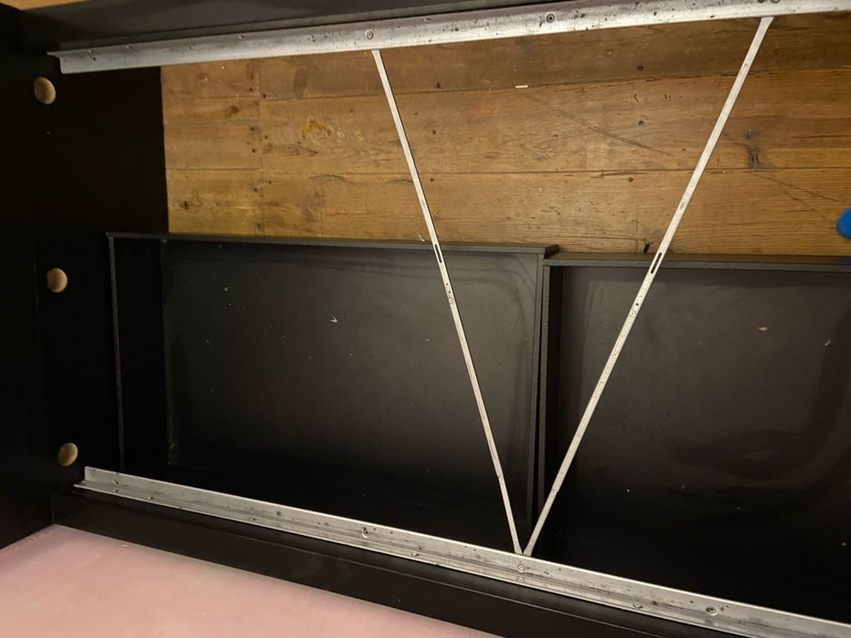 Cama preta ikea c.gaveta