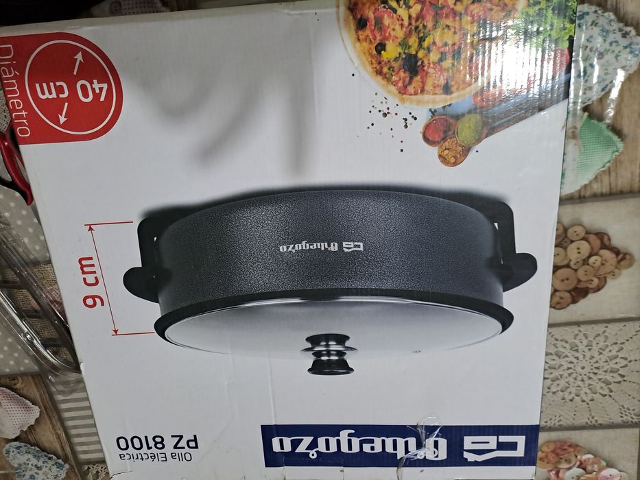 Tacho eléctrico de cozinha de 40 cm de diâmetro