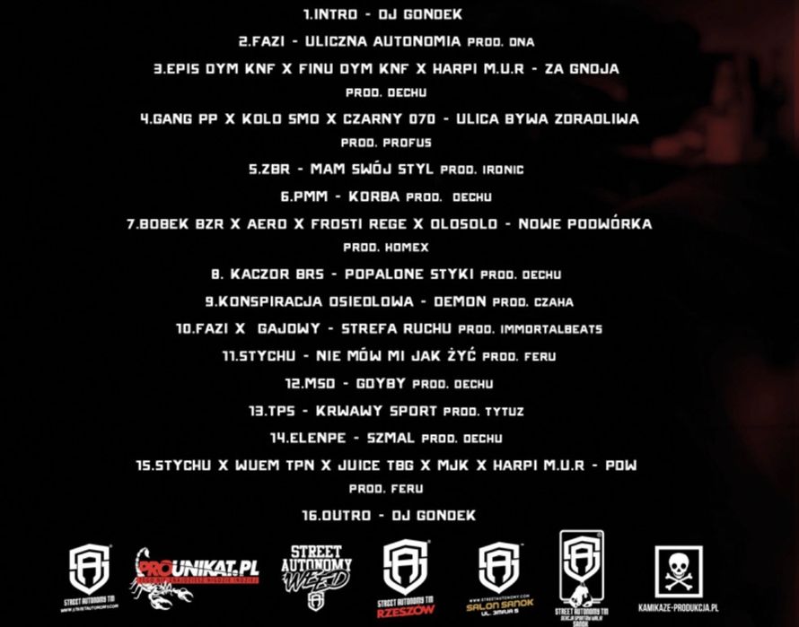 Plyta CD Street Autonomy mixtape VOL.1