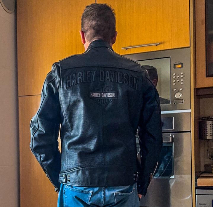 Blusão Harley Davidson M Como Novo Couro