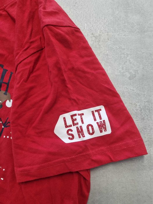 T-shirt L czerwony na święta świąteczny męski koszulka