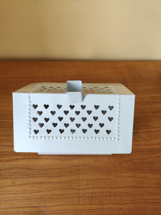 Свічник металевий Flora, Будиночок хатинка білий