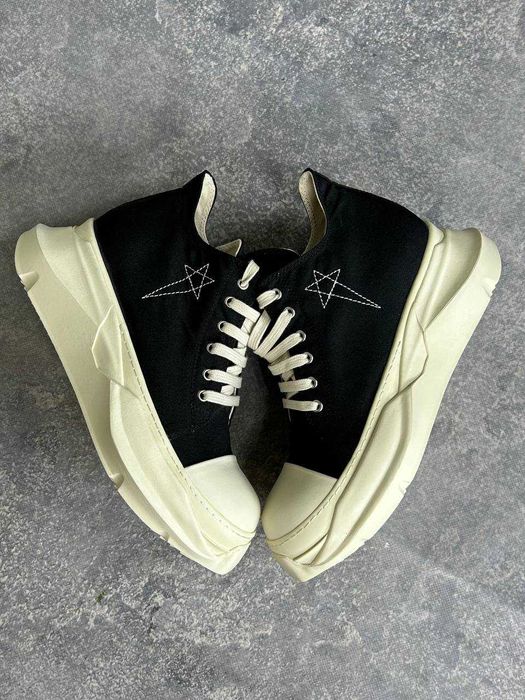 Rick Owens DRKSHDW Abstract Ramones jumbo lace laces кеди кросівки