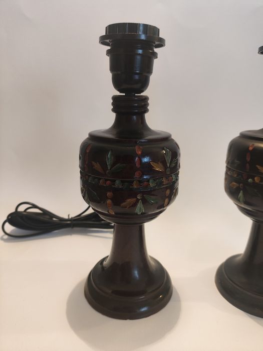 Par de candeeiros de mesa vintage