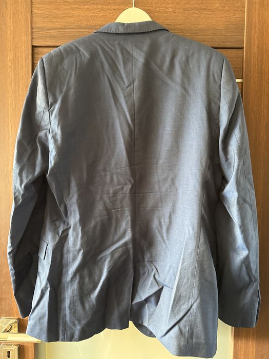 Garnitur granatowy BYTOM 188/104/92 100% wełna