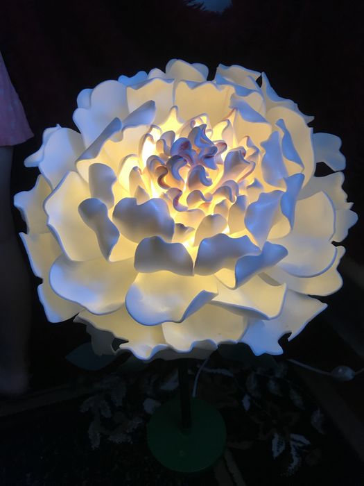 Светильник пион. Ручная работа