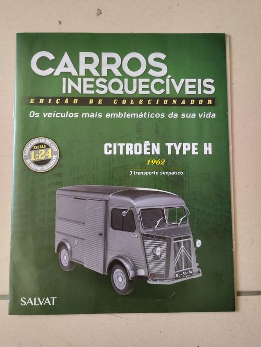 Miniatura Citroën Type H 1962 1/24 Carros Inesquecíveis Salvat (novo)