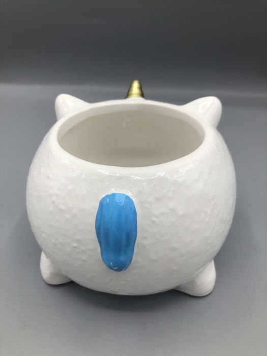 Urocza donniczka/osłonka jednorożec ceramiczny