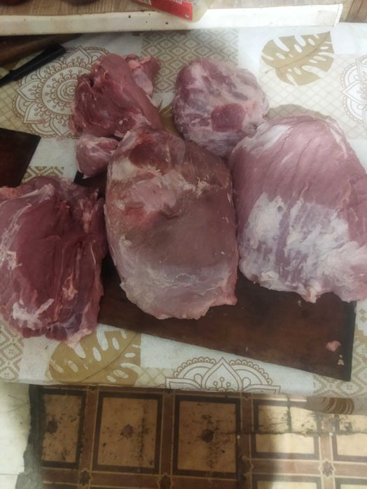 Продам домашнє свине товсте сало шпондер (бочок) шия, полядвиця,рулька