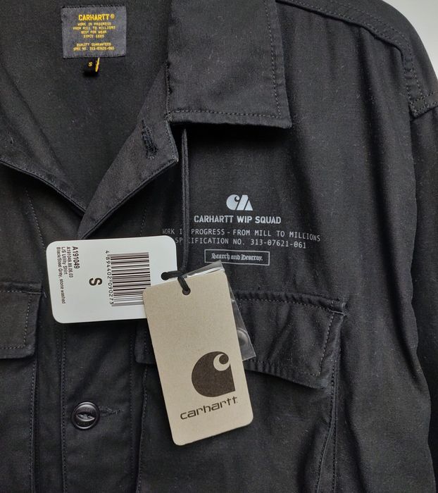 CARHARTT__bluza / koszula (S / M) utility workwear military USA / czarna