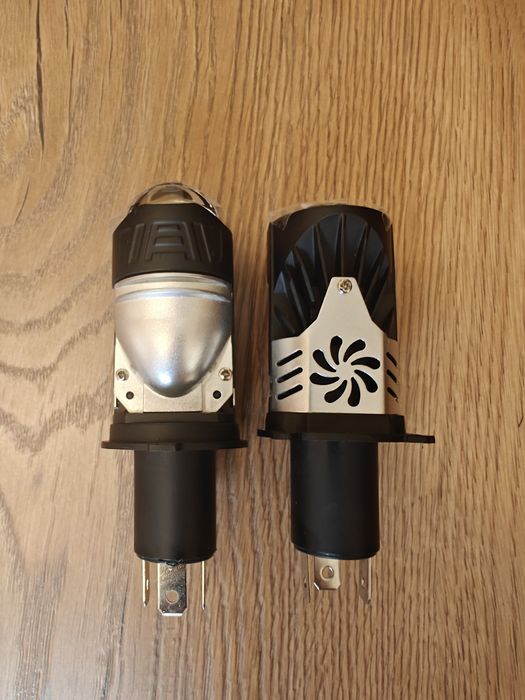 Мини линзы міні лінз H4 А6  3570 led 12-24V 6000K 14000Lm 110W.  Ціна за пару