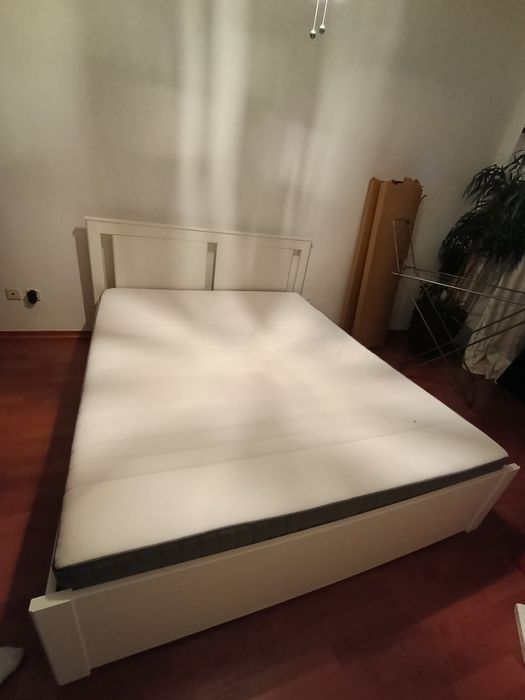 Cama de casal com gavetas e colchão 200x160