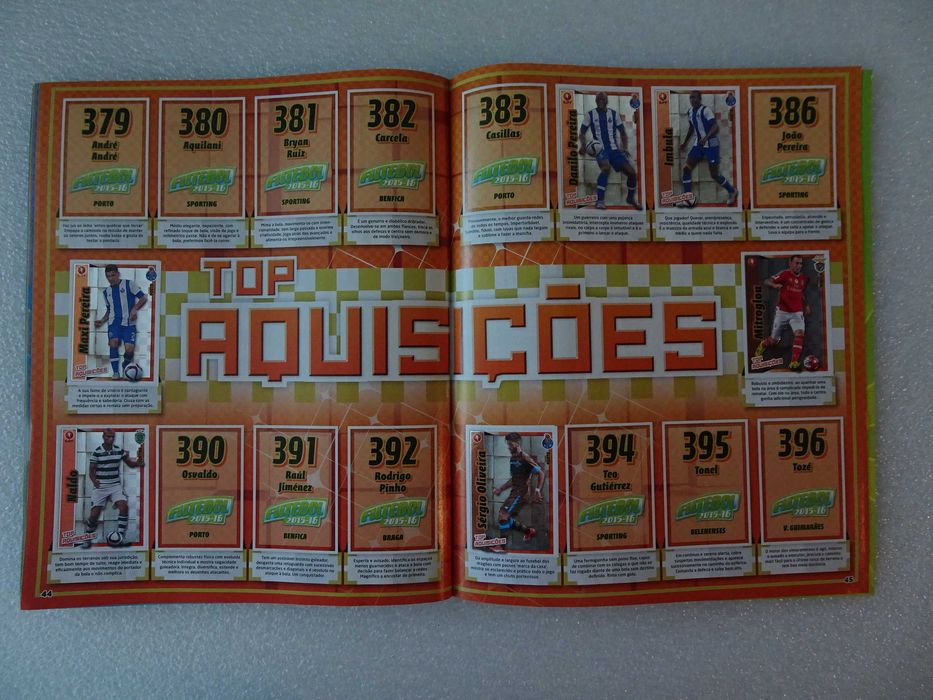Caderneta de cromos de futebol Futebol 2015/2016 Panini