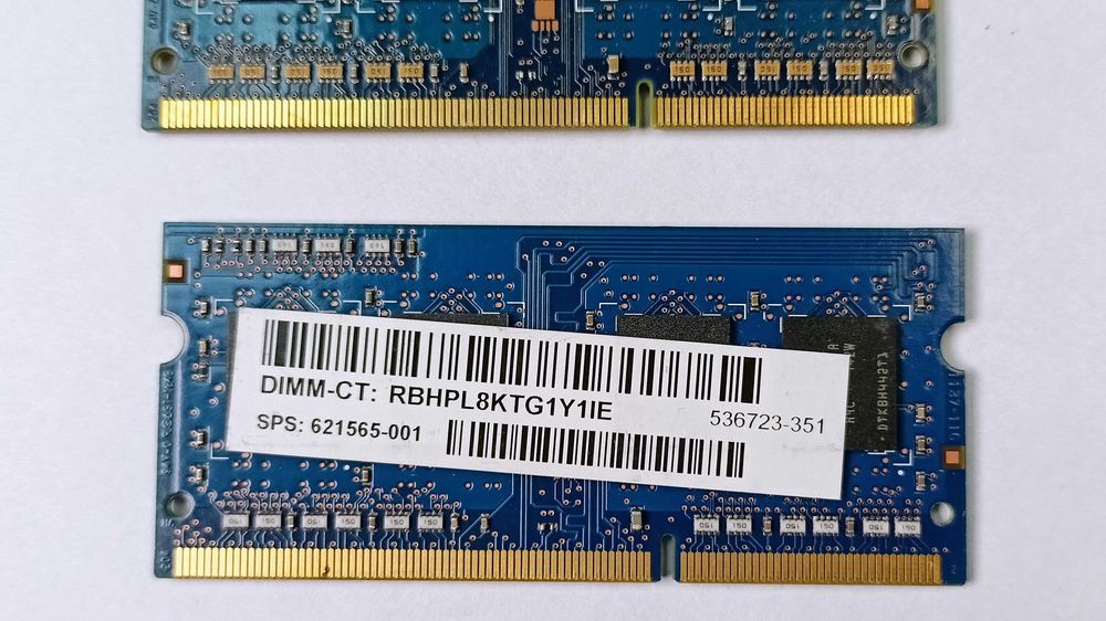 Pamięć RAM 4GB (komplet 2×2GB) DDR3 Hynix SO‑DIMM – sprawne