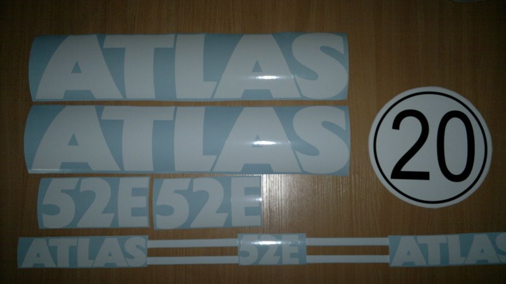 naklejki ładowarka atlas 52c 52d 52e