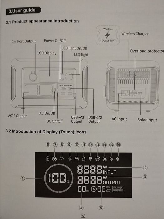 Portable powerstation 600W