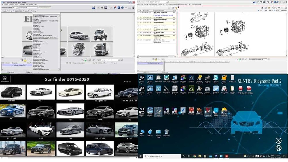 SD C4 Máquina diagnostico, oficial Mercedes