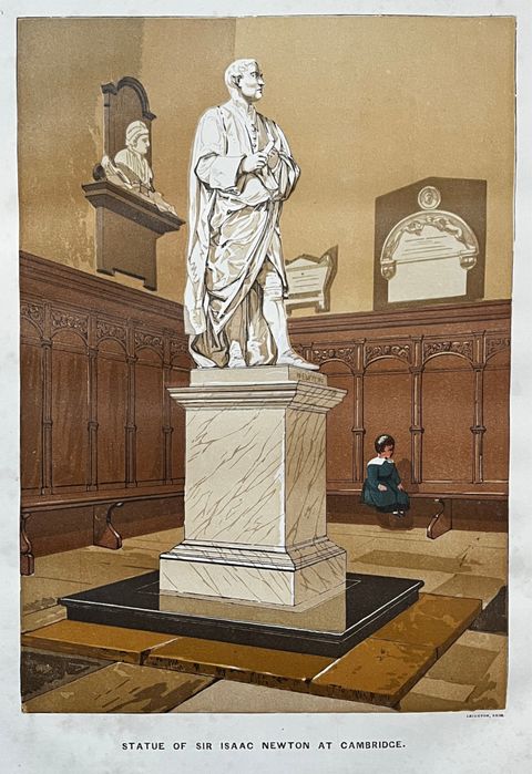 Isaac Newton pomnik Cambridge