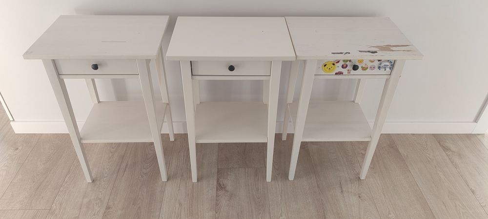 Stolik nocny Hemnes Ikea 3 sztuki