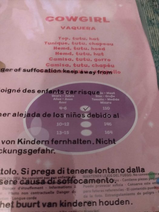 Fato Carnaval Cowgirl