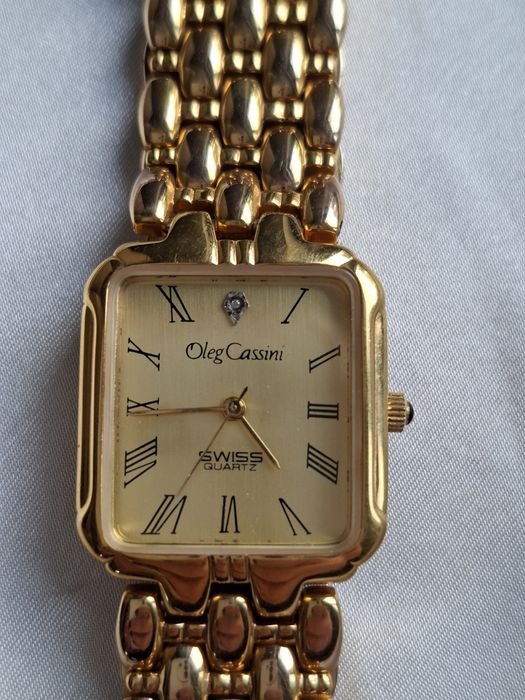 Złoty zegarek Oleg Cassini Swiss Quartz