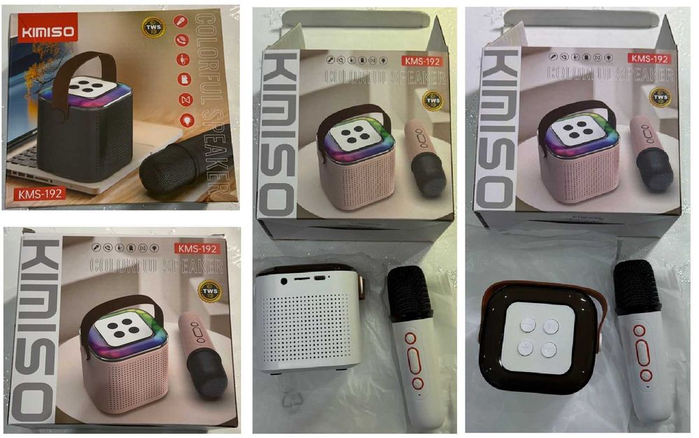 Mini Alto-Falante Portátil de Karaokê