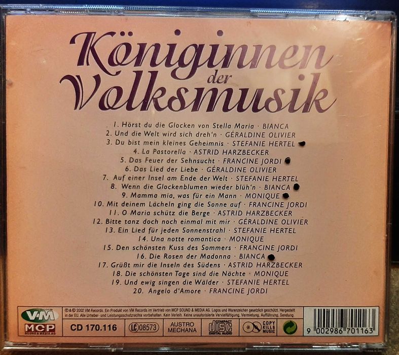 Various – Königinnen Der Volksmusik 2002 (Austria)
