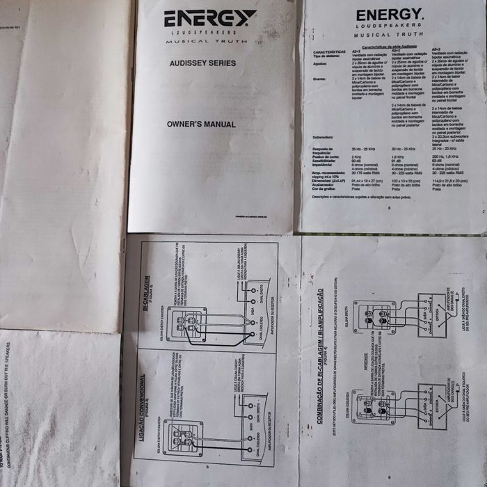 Colunas highend Energy Odisey A 2+2