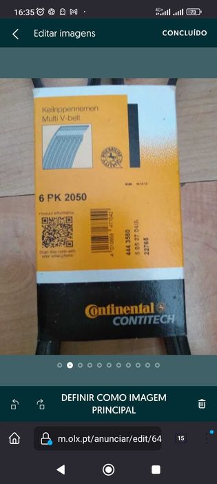Correia acessórios continental 6 PK 2050