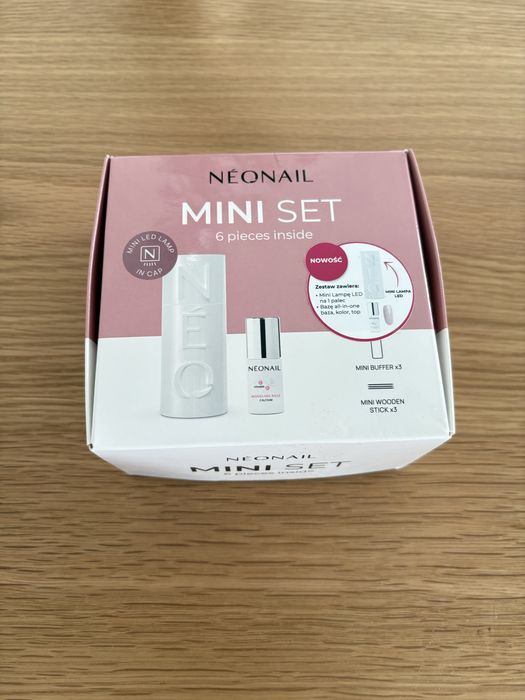 Neonail mini set zestaw do manicure hybrydowego lampa LED na 1 palec