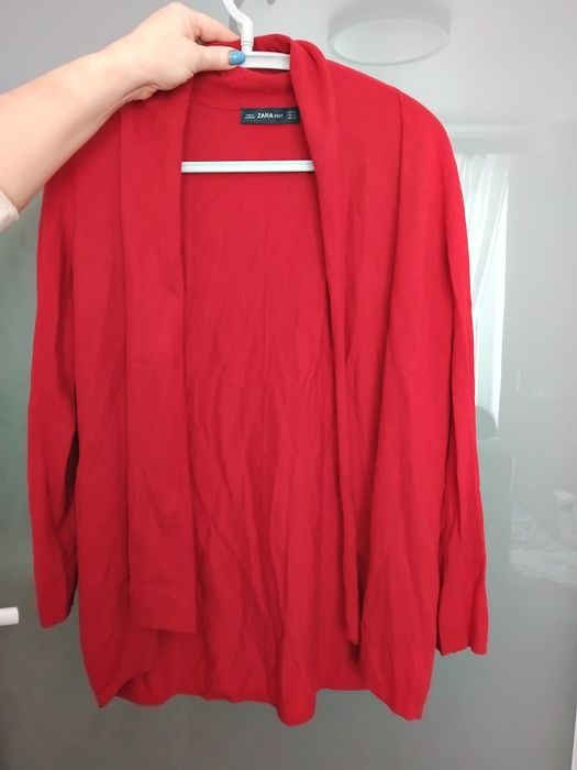 Червоний жіночий кардіган