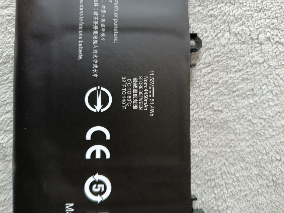 Батарея AD03XL для ноутбука HP Envy 13-AD (HSTNN-DB8D, 921439-855) (11.55V 4450mAh 51.4Wh)