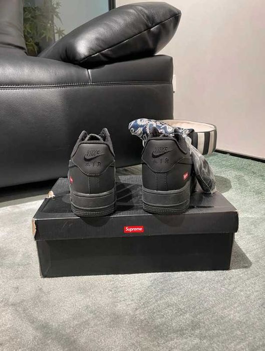 Nike_ Air_Force_1_Low_Supreme_Black R.42.5