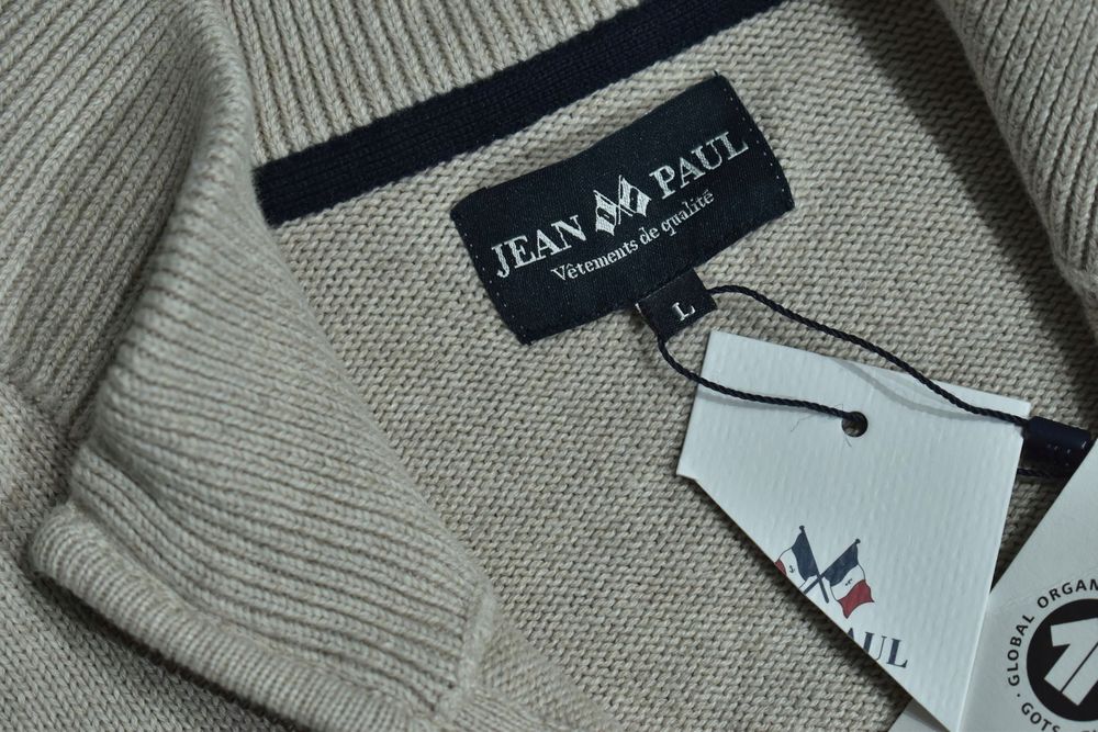 Jean Paul Pascal Zipneck Bawełniany Sweter Męski L